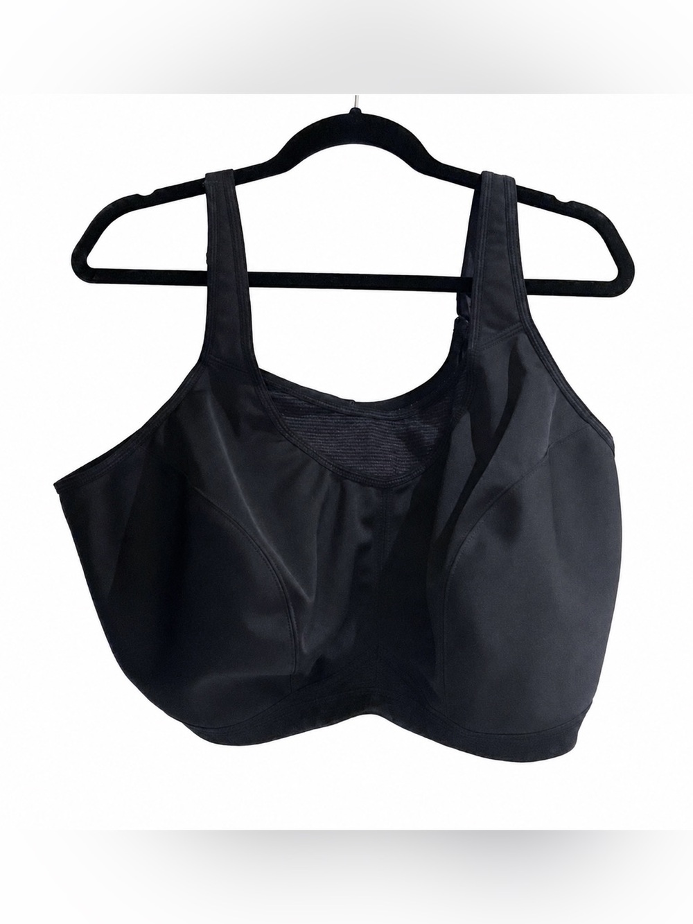 Glamorise 1067 Womens‎ 50DD No-Bounce Camisole Elite Wirefree Sports Bra Black